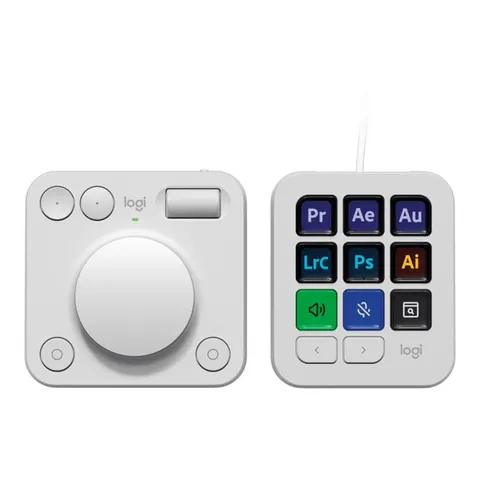 LOGI MX Creative Console Pale Grey – Bild 1