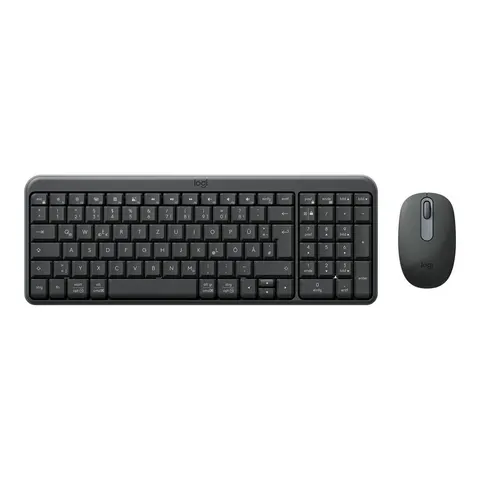 Logitech MK250 Compact Bluetooth® Wireless Combo Maus-Tastatur-Set Grafit – Schwarz – Bild 1