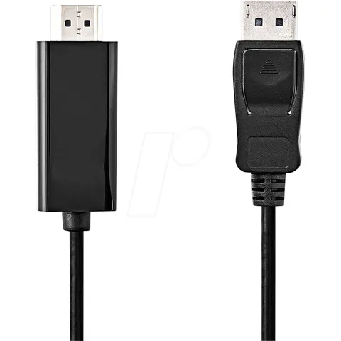 Nedis DISPLAYPORT-KABEL HDMI 2M / NEDIS CCGL37100BK20 – Bild 1