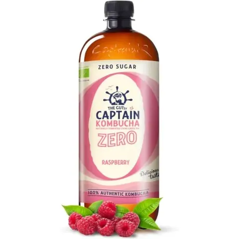 Captain kombucha zero frambuesa 1lt. bio – imagen 1