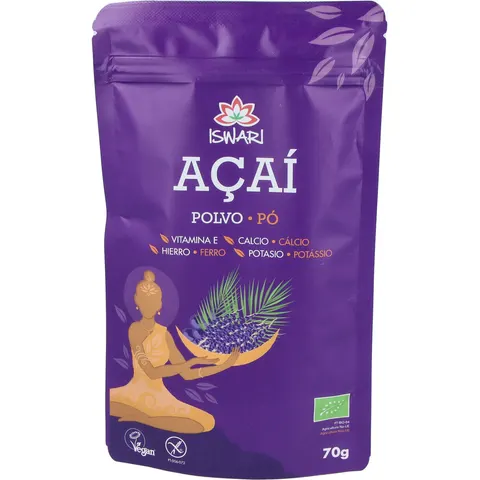 Iswari Acai Liofilizado Bio 70 g – imagen 1