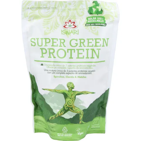 Iswari Super Green Protein 250 g Bio – imagen 1
