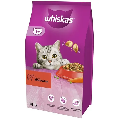 Whiskas 1+ vaca - 14 kg – imagen 1