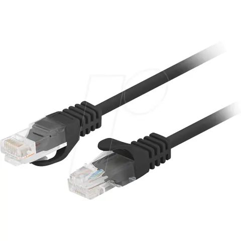 Lanberg Serie - Patchcord - UTP - 15m - Zwart – afbeelding 1