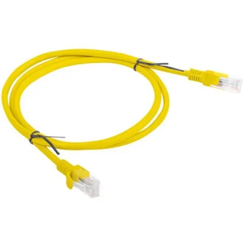 Lanberg Patchcord Utp Cat 6 1M Gele Ethernetkabel Lan Internet – afbeelding 1