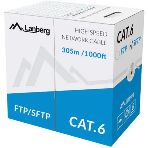 Lanberg Sftp-Patchkabel Voor Computernetwerken Cat 6 305M Koperdraad Stabiel – afbeelding 1