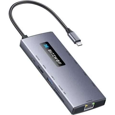 Blitzwolf Hub 10W1 Bw-new TH8 Do Macbooka Iphone 4K Hdmi Usb-c – zdjęcie 1