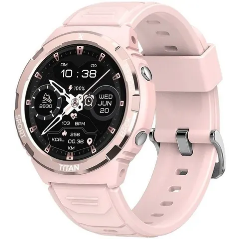 Maxcom FW100 Titan Valkiria smartwatch – weegt maar 29 gram – roze – afbeelding 1