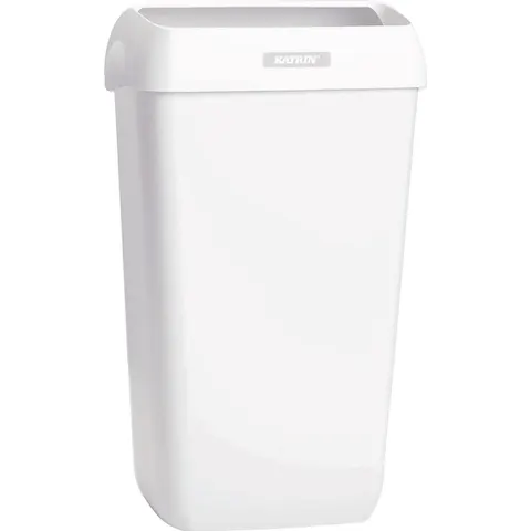 Katrin afvalbak met deksel 50L - wit - 2 stuks – afbeelding 1