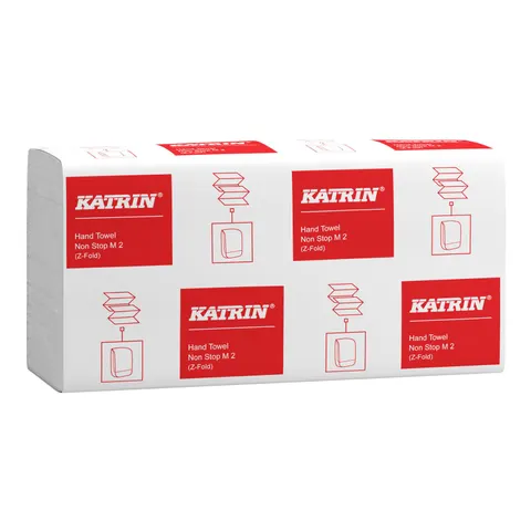Handdoek katrin 2laags 203x240mm 25x160 vel wit – afbeelding 1