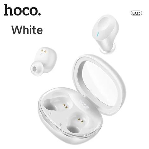 Handsfree Bluetooth HOCO EQ3, TWS, Weiß – Bild 1