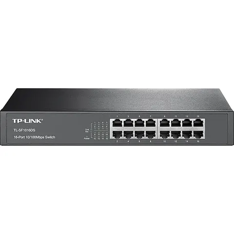 TP-LINK TPLINK SF1016DS - Switch, 16-Port, Fast Ethernet – image 1