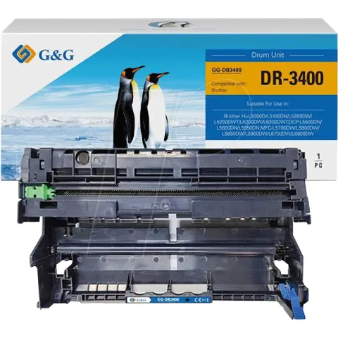 G&G 14265 - Drum unit, Brother, DR-3400, compatible – image 1
