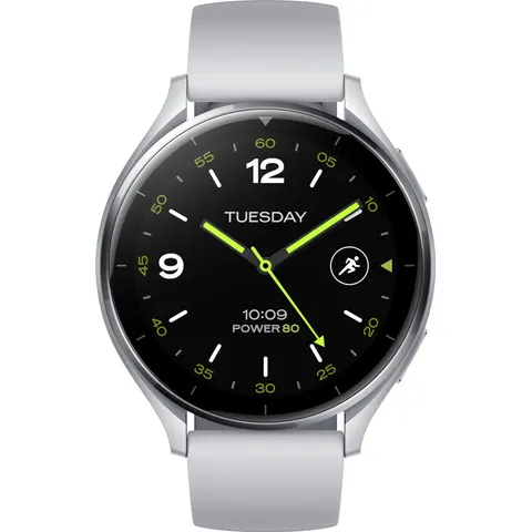 Watch 2, Silber mit silbernem Armband Smartwatch – Bild 1