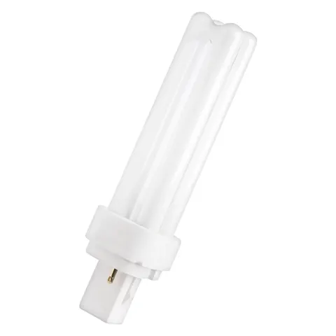 OSRAM G24d 18 W 827 compact fluorescent bulb Dulux D – warm white (2,700 K) – image 1