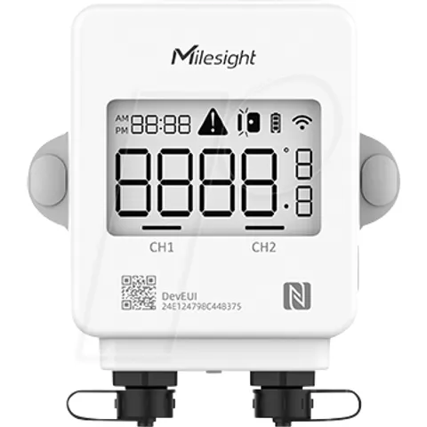 MILESIGHT MIL TS302 - LoRaWAN temperature sensor, 2x sensor connections – image 1