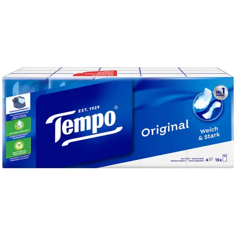 Tempo Taschentücher ohne Menthol 5404 – Bild 1
