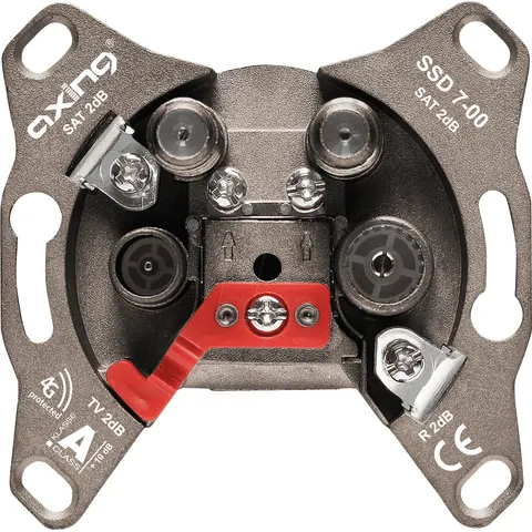 SSD 7-00 - Axing SAT/CATV twin antenna socket – image 1