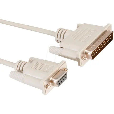 ROLINE 11014530 - DB9-DB25 modem cable, port/connector, 3 m – image 1