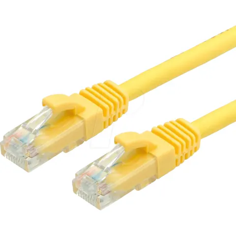 VALUE UTP Patchkabel CAT6/Kl.E, gelb, 50cm – Bild 1