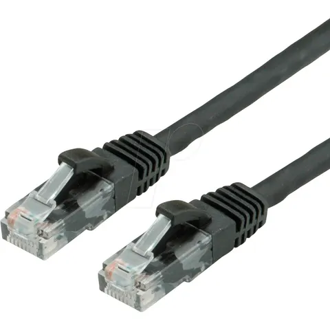 VALUE UTP Patchkabel CAT6/Kl.E, schwarz, 50cm – Bild 1