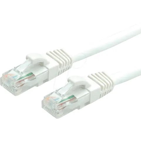VALUE UTP Patchkabel CAT6/Kl.E, weiss, 5m – Bild 1