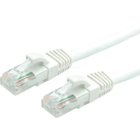 VALUE Patchkabel Cat.6A (Class EA) UTP, weiß, 0,5 m – Bild 1