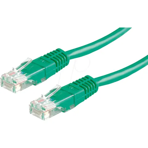 ROLINE patchkabel Cat.5e (Klasse D) UTP, PoE, groen, 2 m – afbeelding 1