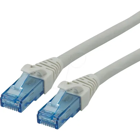 ROLINE Patchkabel Cat.6A UTP, Component Level, LSOH, grijs, 1,5 m – afbeelding 1
