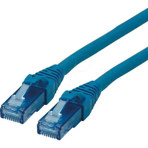 ROLINE Patchkabel Cat.6A UTP, Component Level, LSOH, blauw, 1,5 m – afbeelding 1