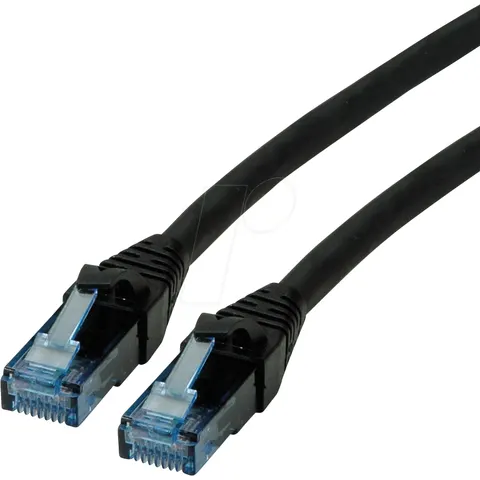 ROLINE Patchkabel Cat.6A UTP, Component Level, LSOH, zwart, 5 m – afbeelding 1