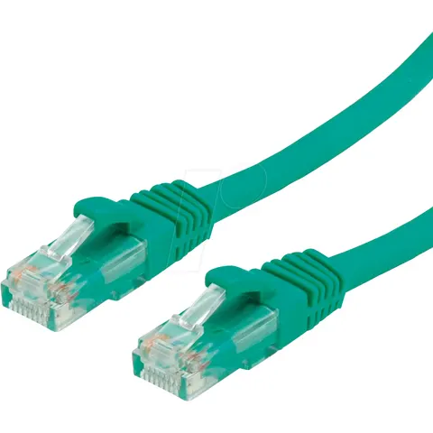 VALUE Patchkabel Kat.6A (Class EA) UTP, groen, 1,5 m – afbeelding 1