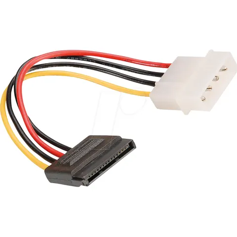 ROLINE 11031055 - 4-pin HDD socket > SATA socket, 0.15 m – image 1
