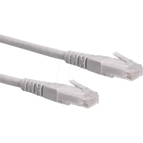 ROLINE Patchkabel Cat.6 UTP (Class E), grijs, 7 m – afbeelding 1