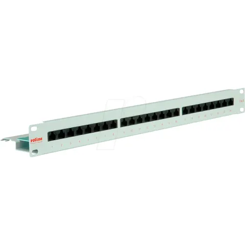 "ROLINE 26110355 - Patchpanel 19"", 24-Port, Cat.6, 1 U, gray" – image 1