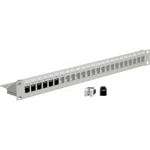 "ROLINE 26110356 - 19"" Keystone Patchpanel 24 Port" – image 1