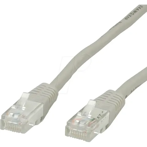 VALUE UTP Patchkabel CAT6/Kl.E, grau, 2m – Bild 1