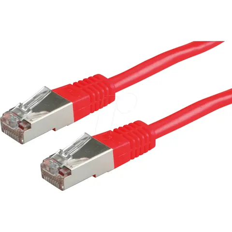 VALUE Patchkabel Cat.6 (Class E) S/FTP (PiMF), rood, 0,5 m – afbeelding 1