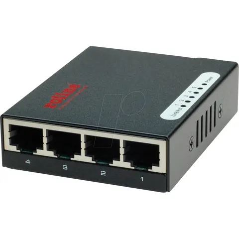 ROLINE Fast Ethernet Switch, Pocket, 5-Poorts – afbeelding 1