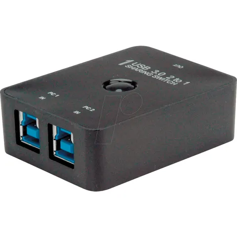 VALUE Manueller USB 3.2 Gen 1 Switch, 2 Ports – Bild 1
