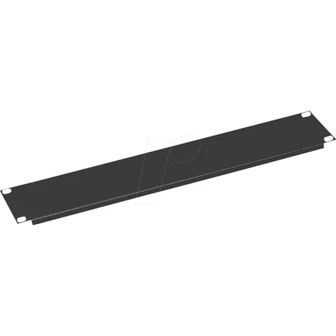 "VALUE 26990299 - 19"" blanking plate 2 U, black" – image 1
