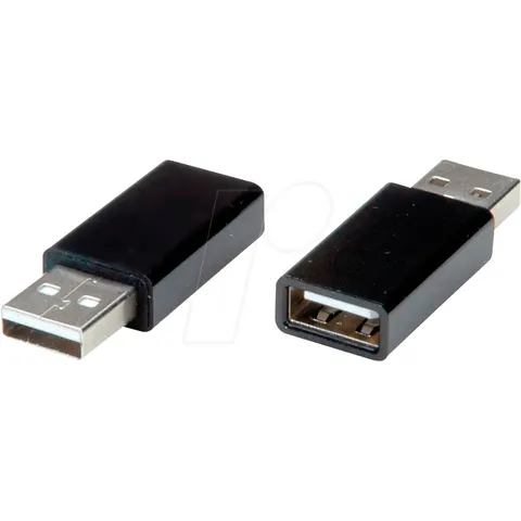 ROLINE 11028332 - Data blocker USB-A -> USB-A, black – image 1