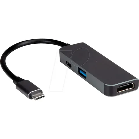 VALUE Beeldschermadapter USB-C - HDMI, USB 3.2 Gen 1 A + Type C PD – afbeelding 1
