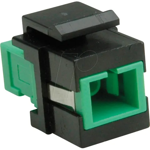 ROLINE 21170052 - Keystone module, fibre-optic coupling, SC simplex, OS2, APC – image 1