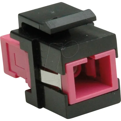 ROLINE 21170055 - Keystone module, fibre-optic coupling, SC simplex, OM4 – image 1