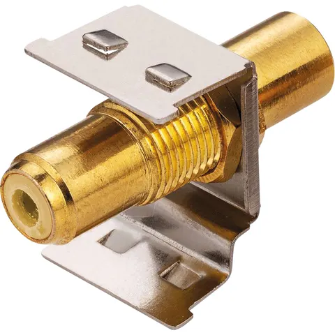 ROLINE 26110396 - RCA keystone coupling, metal, yellow – image 1