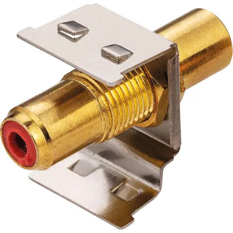 ROLINE 26110393 - RCA keystone coupling, metal, red – image 1