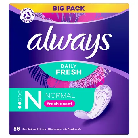 always Slipeinlage Daily Fresh Normal mit Frischeduft – Bild 1