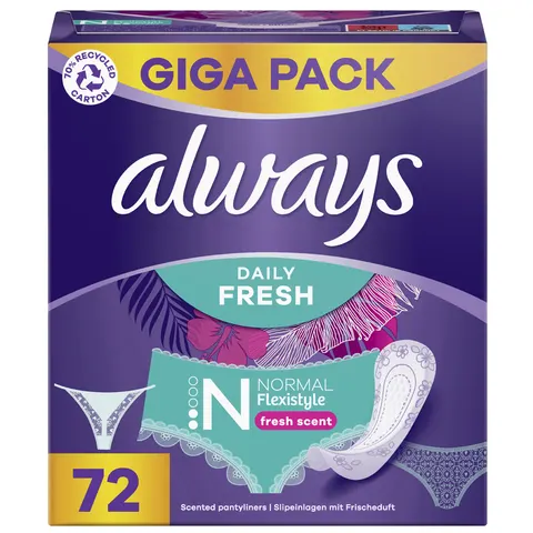 always Slipeinlage Daily Fresh Flexistyle Normal, Gigapack – Bild 1