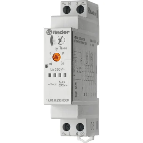 FINDER FIN 14.01 - Automatic staircase light for max. 15 buttons, 230 V – image 1